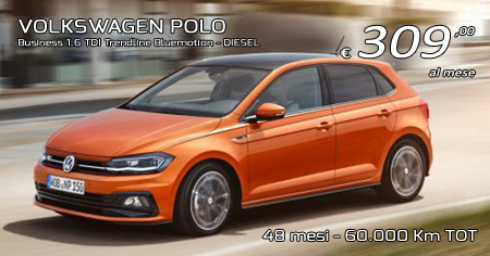 VW POLO Business 1.6 TDI Trendline - Diesel - 309,00 €/mese